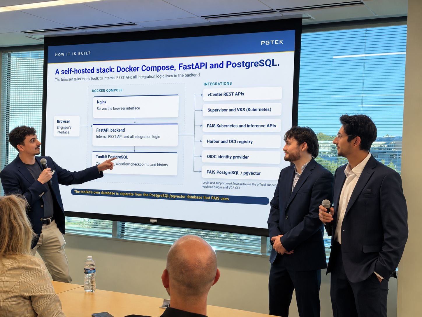 PGTEK presenting to the Broadcom Architecture community